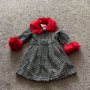 Goodlad girls fancy faux fur coat jacket
